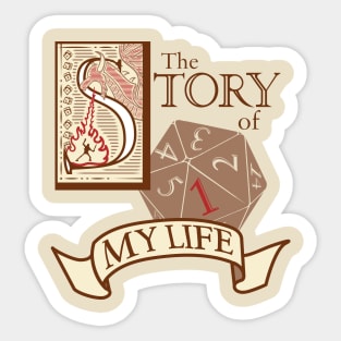 The Story of my life - Red Dragon V01 Sticker